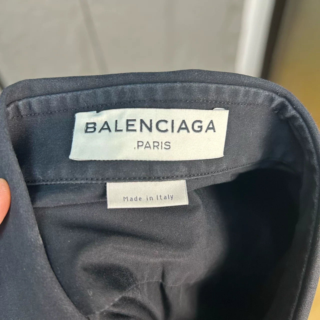 Balenciaga Black Long Sleeve Shirt for Sale