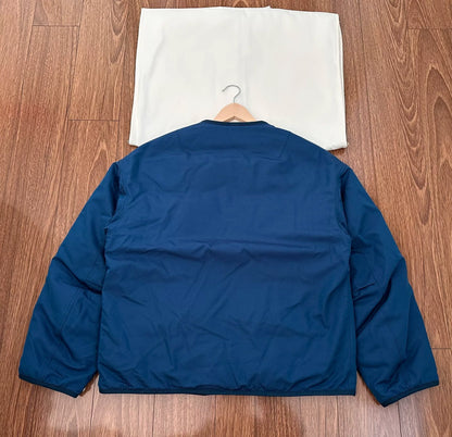 visvim iris down jacket navy blue