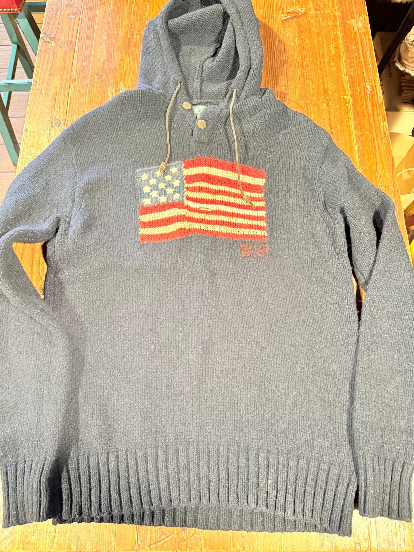 Polo Ralph Lauren RL'67 Hooded Knit Sweater