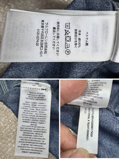 RRL Double RL Indigo Denim Jacket with Corduroy Collar