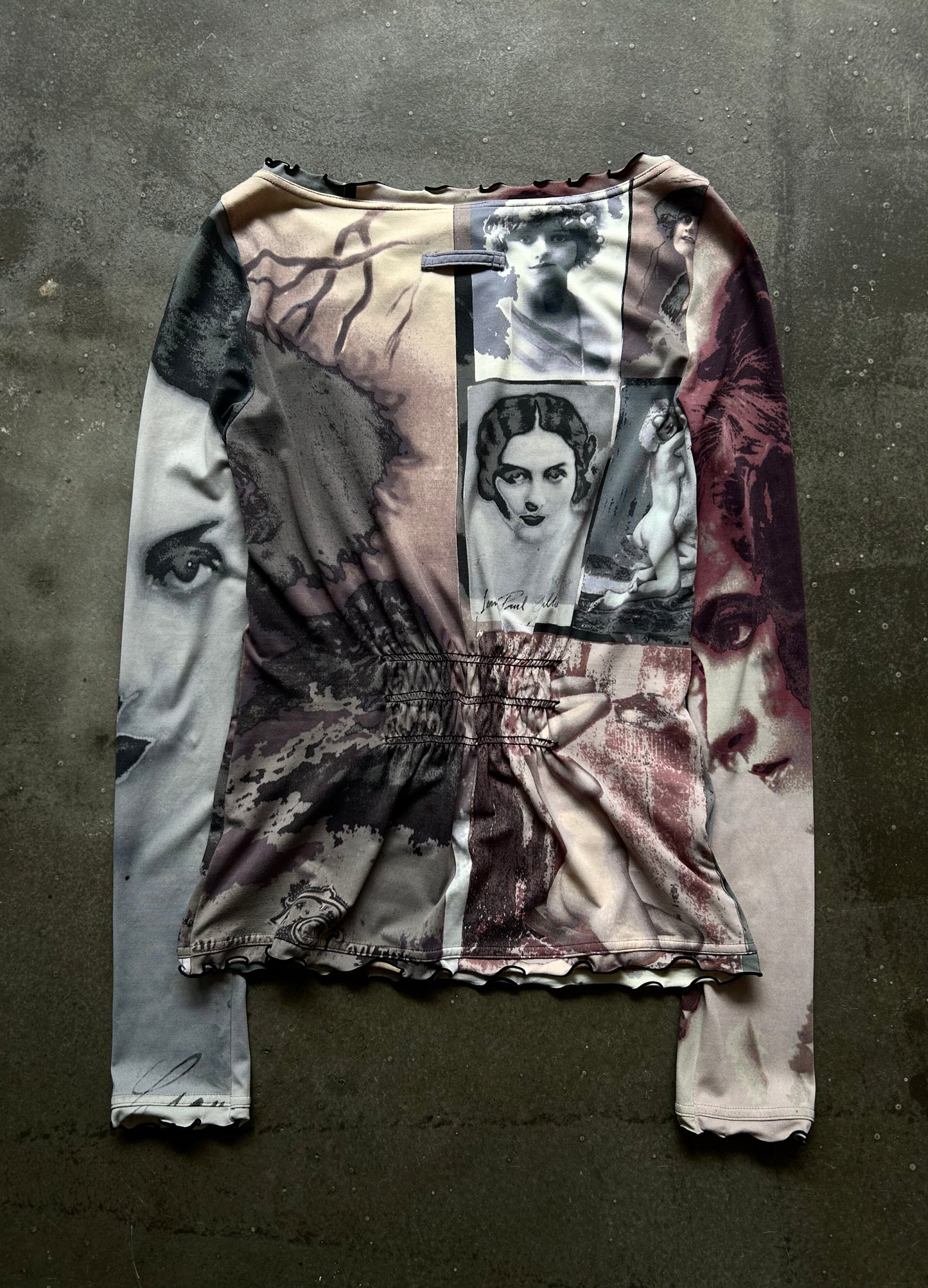 Jean Paul Gaultier Mesh Overlay Top