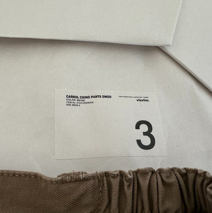 visvim carrol chino pants in beige
