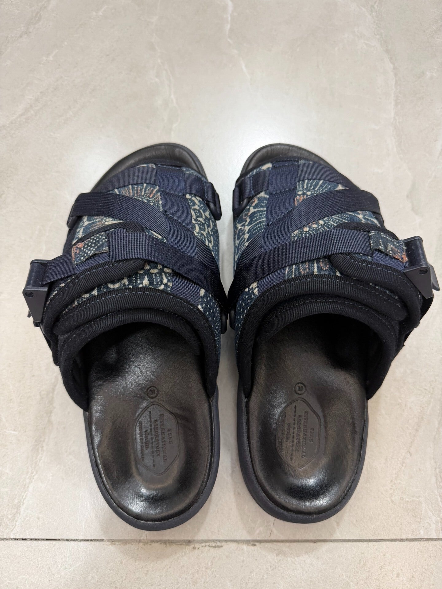 visvim christo indigo vibram sandals