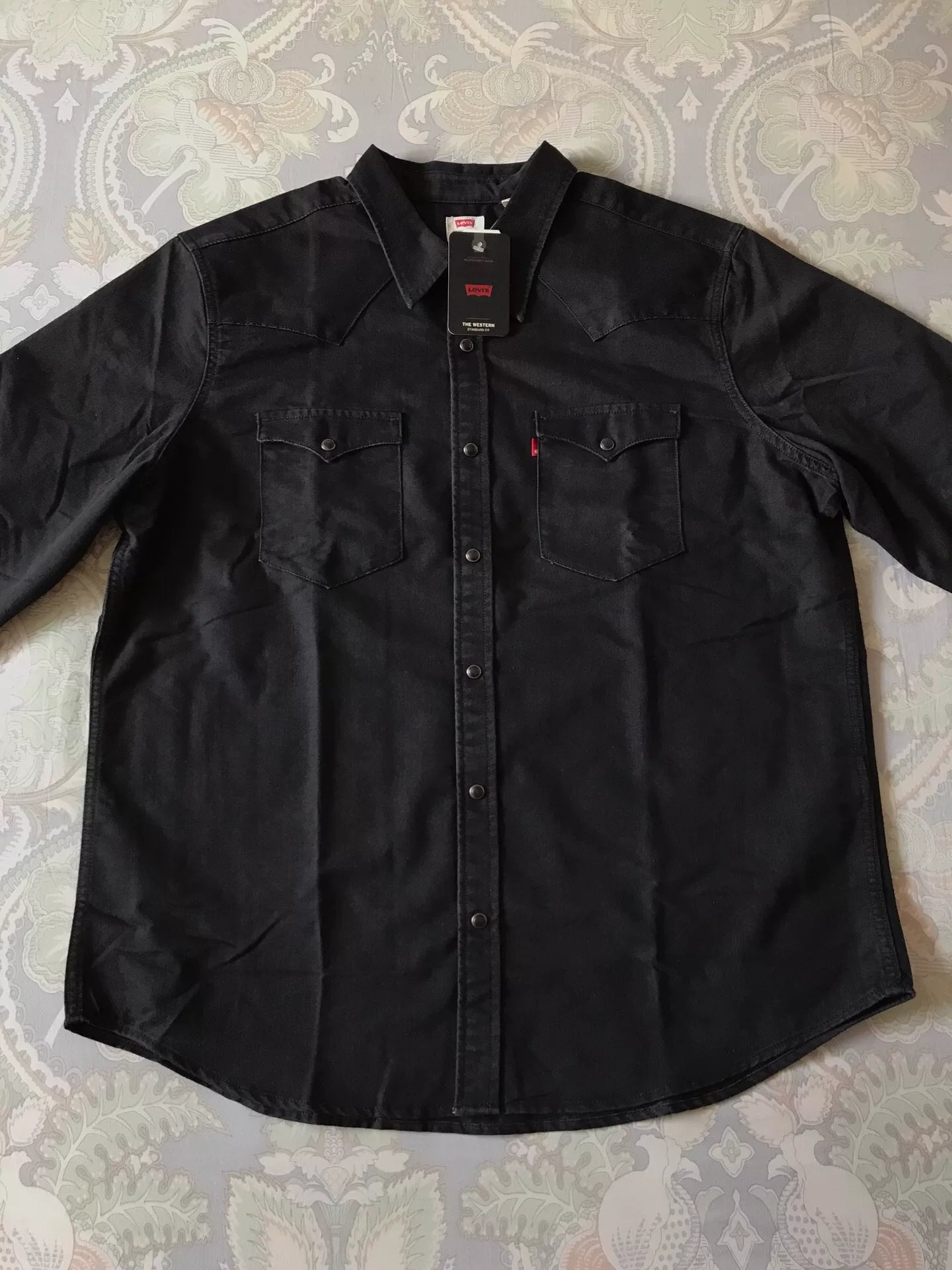 Levi's Washed Black Western Denim Shirt