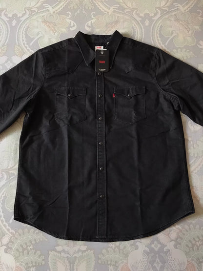 Levi's Washed Black Western Denim Shirt