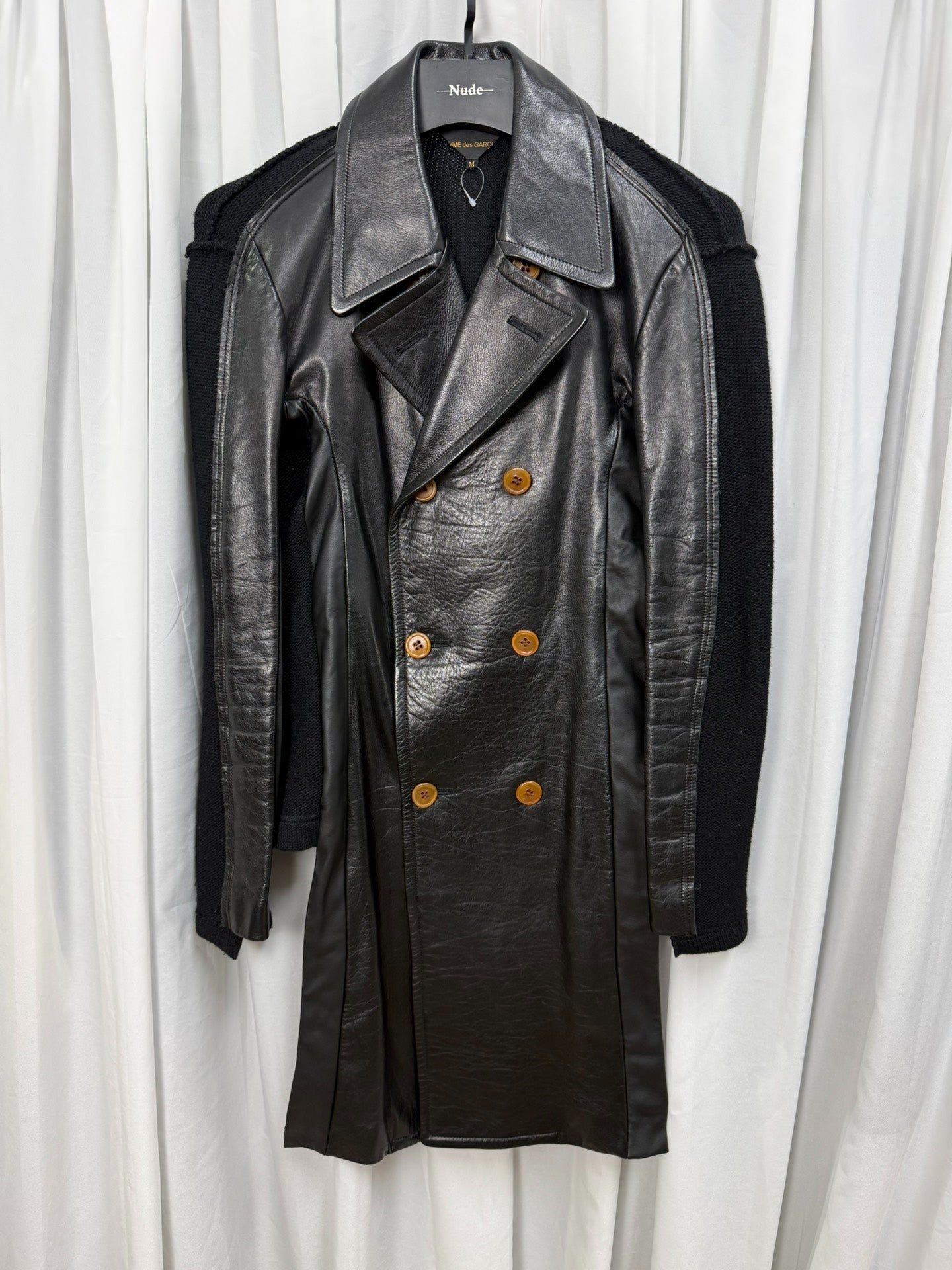 Comme des Garçons 02AW Leather Coat