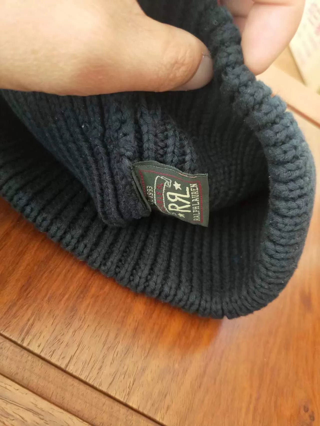 RRL Rare Blue Dyed Mountaineering Knit Hat