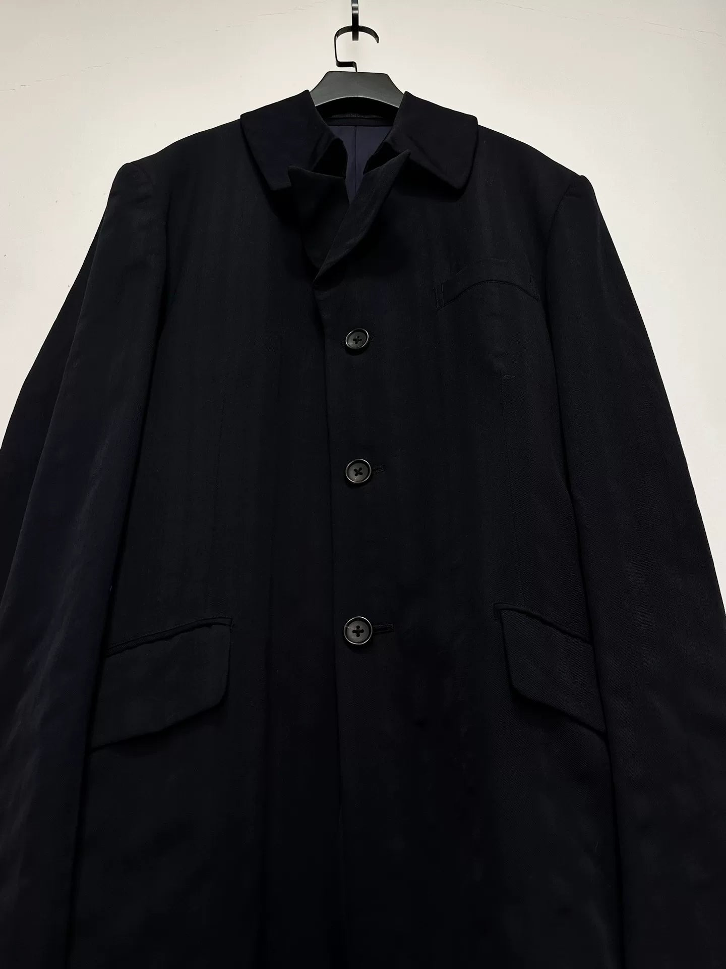 yohji yamamoto 93aw striped collar jacket