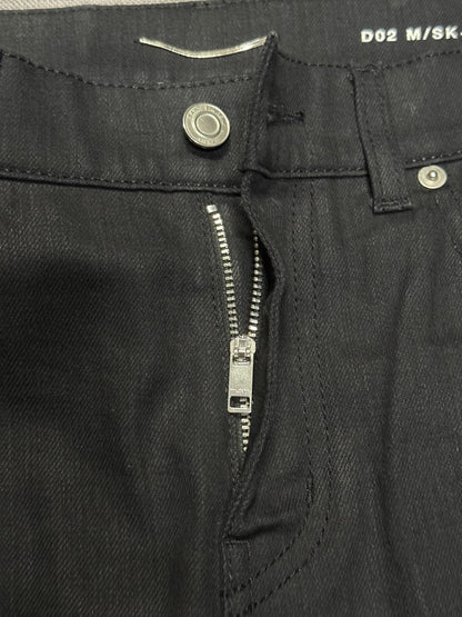 Saint Laurent SS16 Black Biker Skinny Jeans