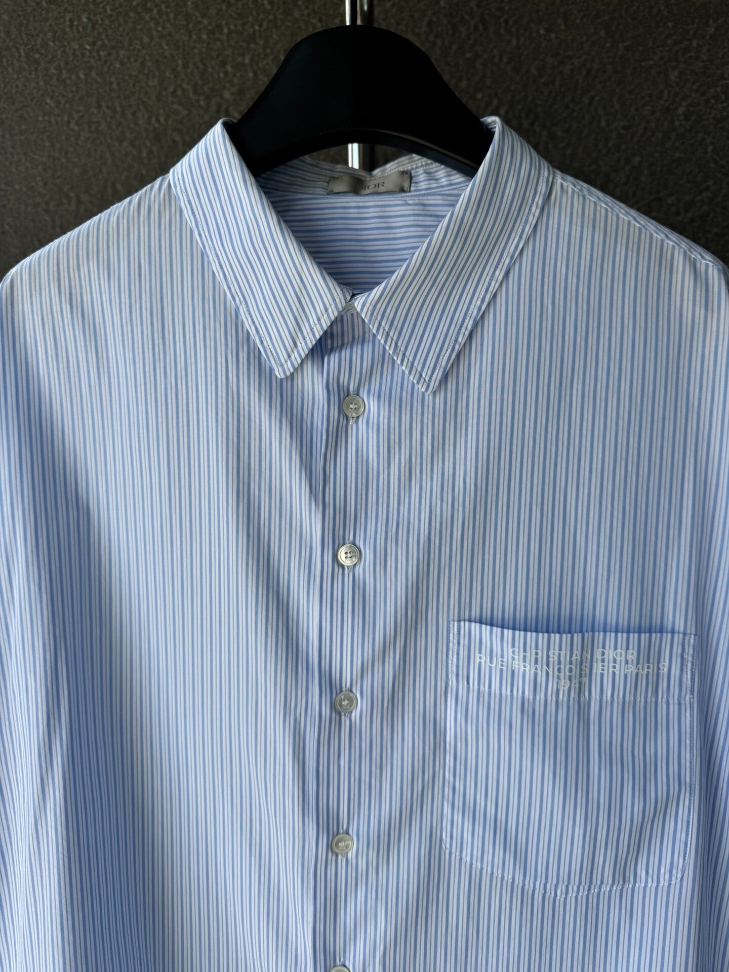 Dior Striped Loose Long Sleeve Shirt