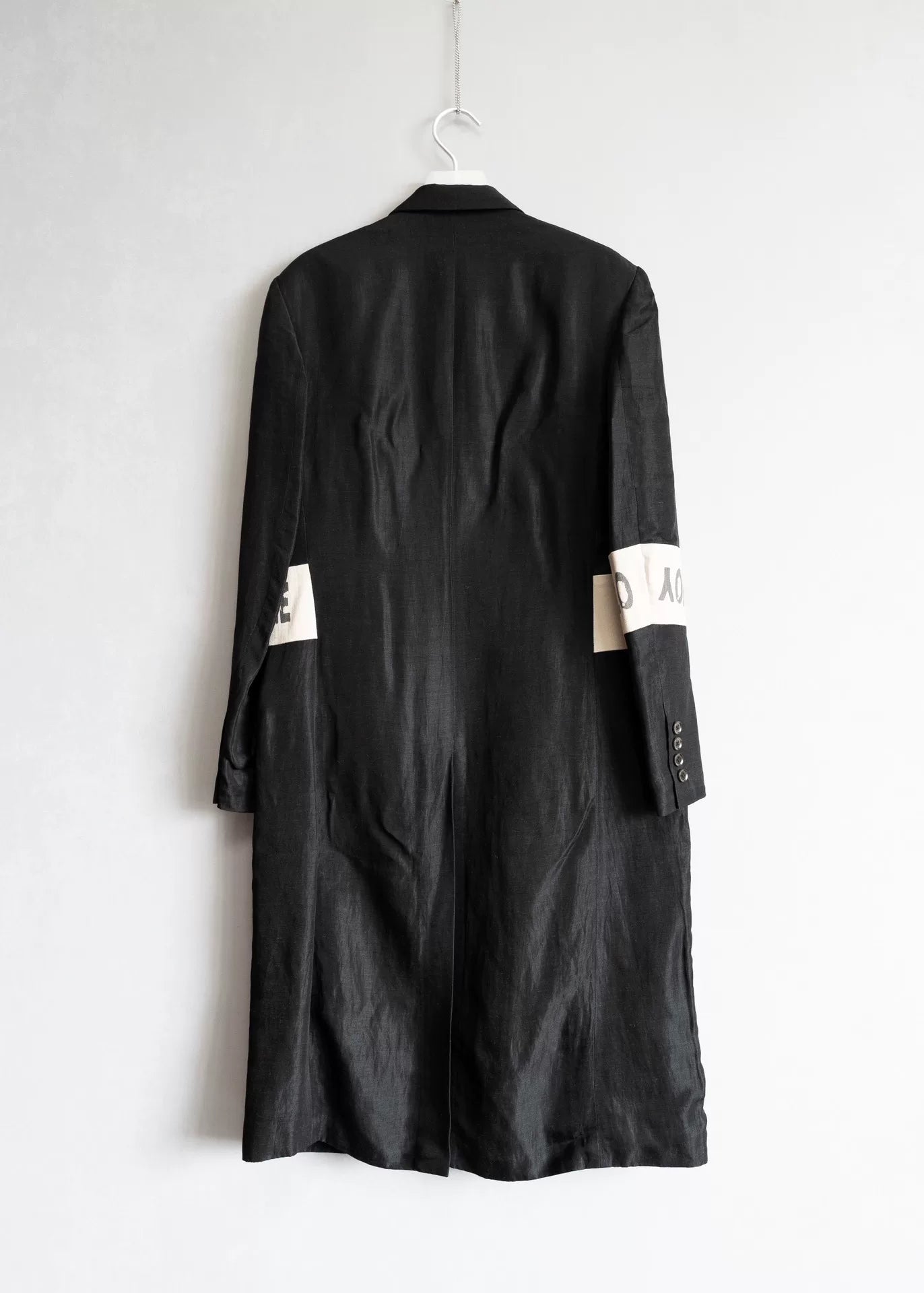yohji yamamoto bamboo fiber long coat