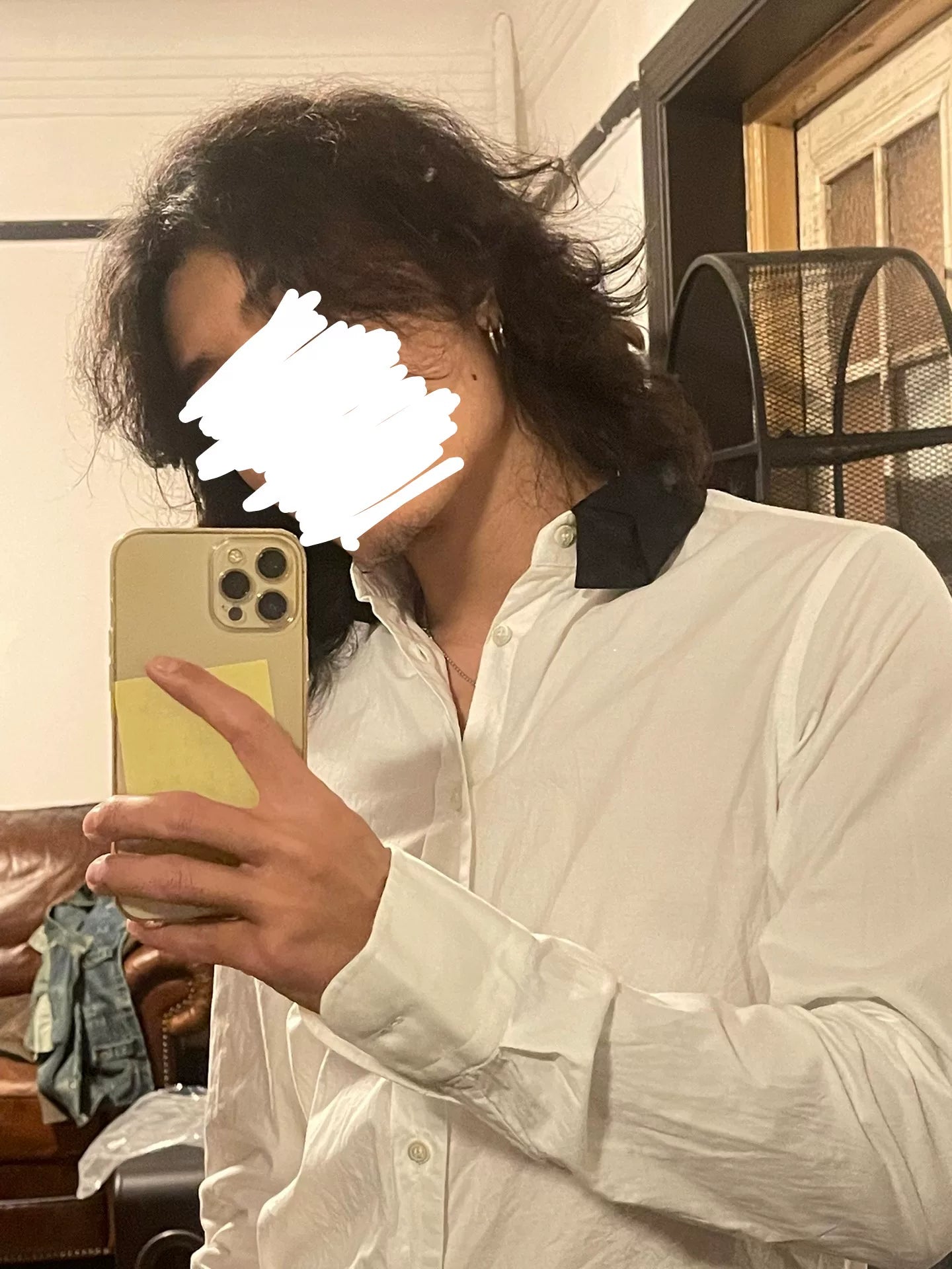 elegant tie-collar white shirt by alexander mcqueen