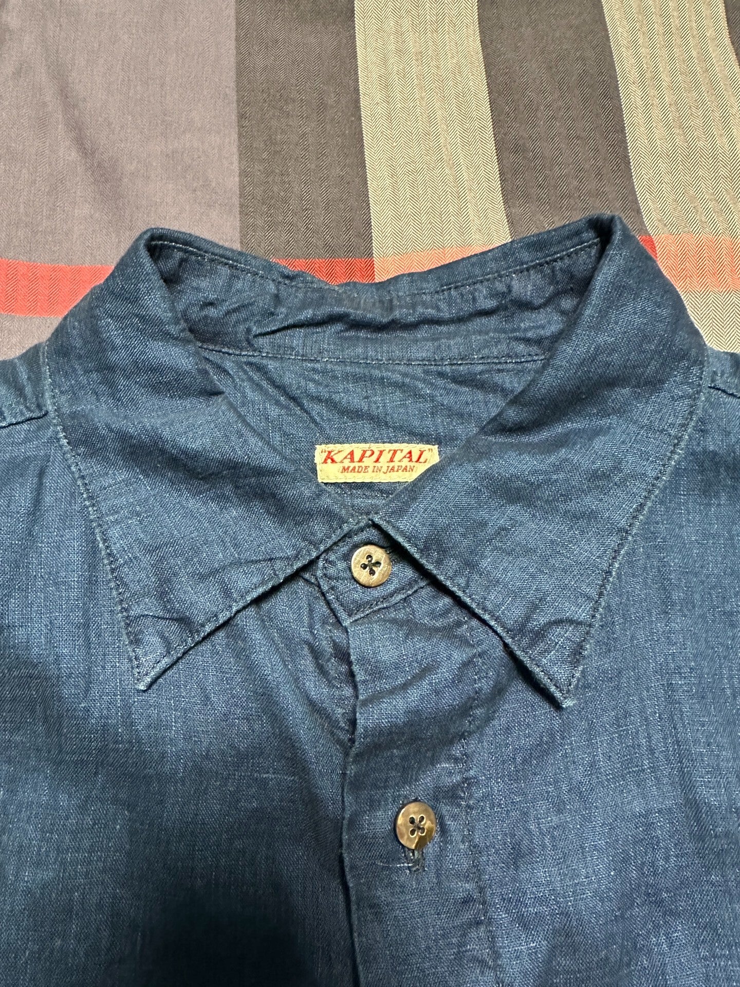 Kapital Men's Blue Dye Shirt