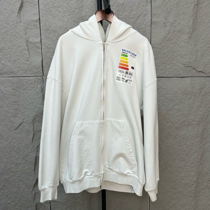 balenciaga eco-friendly zipper jacket size small