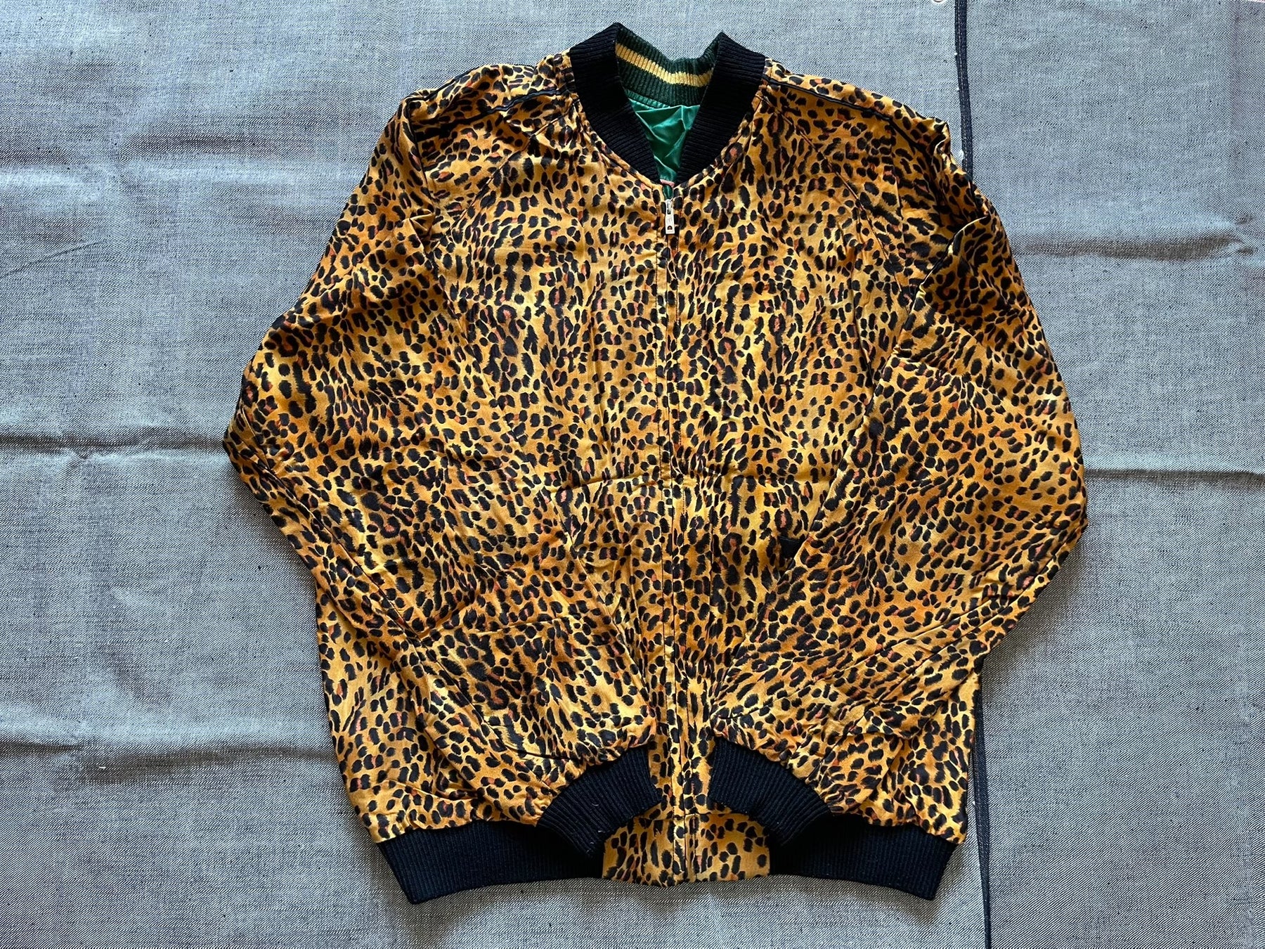 Toyo Beams Leopard Souvenir Embroidery Jacket