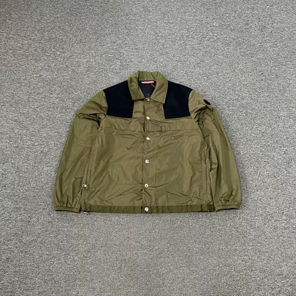 Moncler Logo Color Block Lapel Jacket