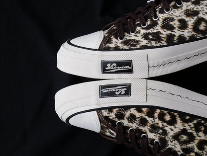 visvim skagway low leopard canvas shoes