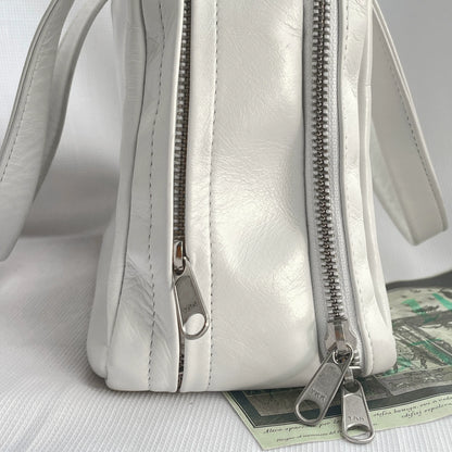 Yohji Yamamoto Leather Square Tote Bag