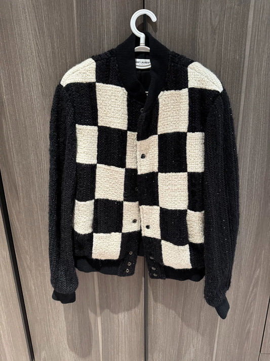 Saint Laurent Wool Baseball Jacket Size 50