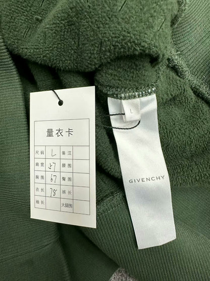 Givenchy boro oversized hoodie in green
