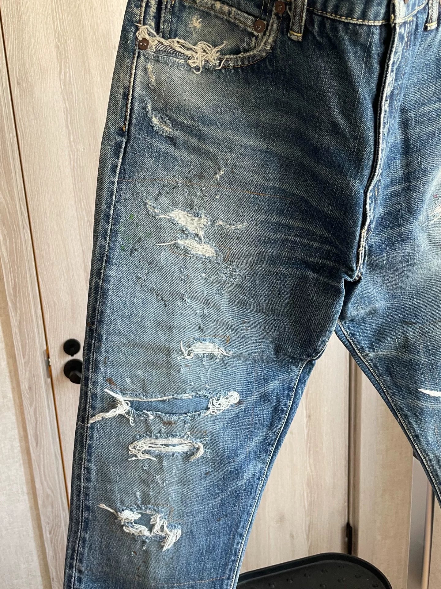 VISVIM JOURNEYMAN PANTS TACKED CRASH