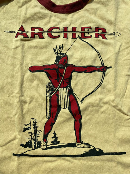 vintage archer graphic long sleeve shirt