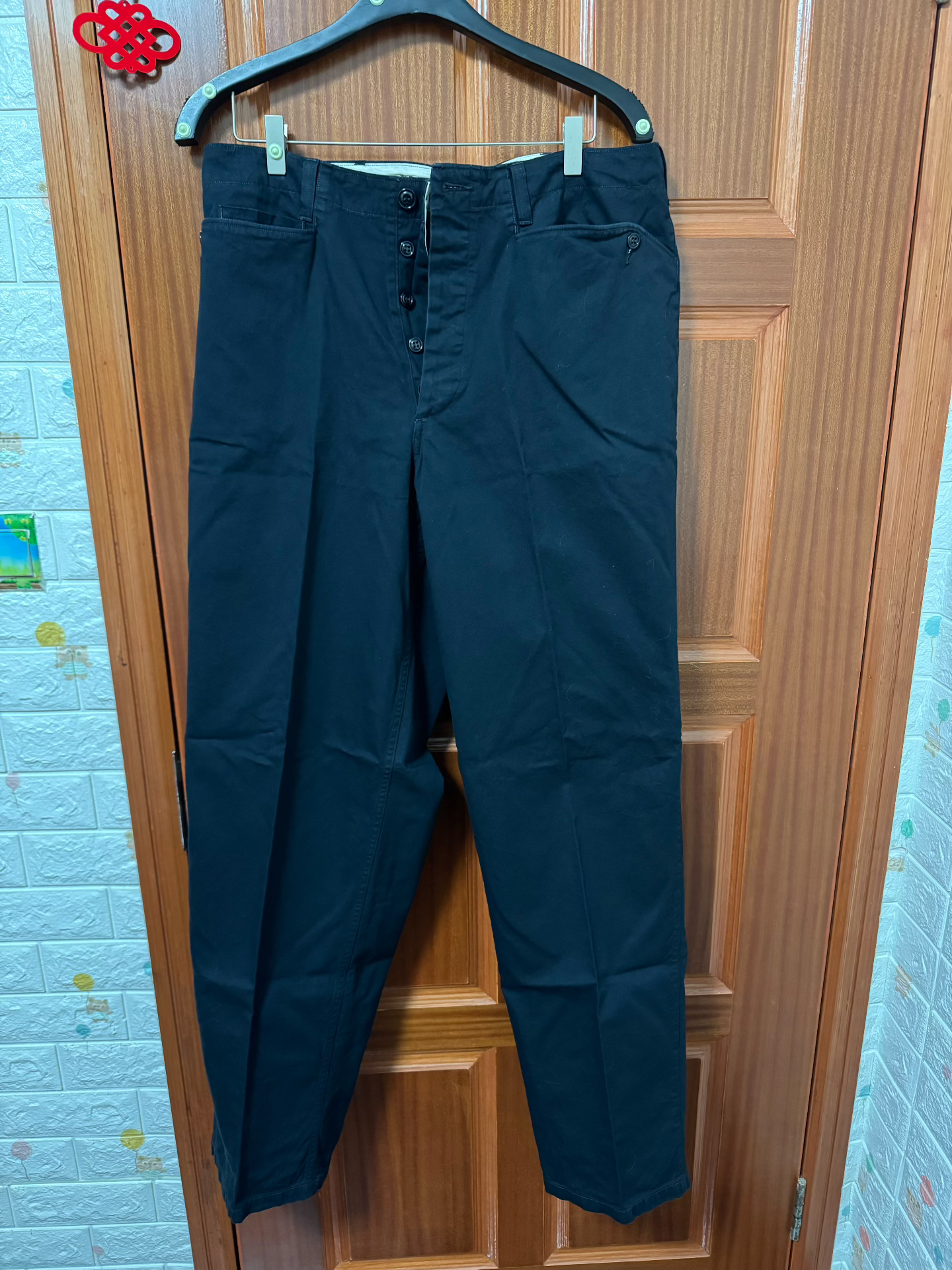 Freewheelers 50s Work Trousers in Blue