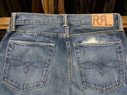 distressed rrl jeans by ralph lauren
