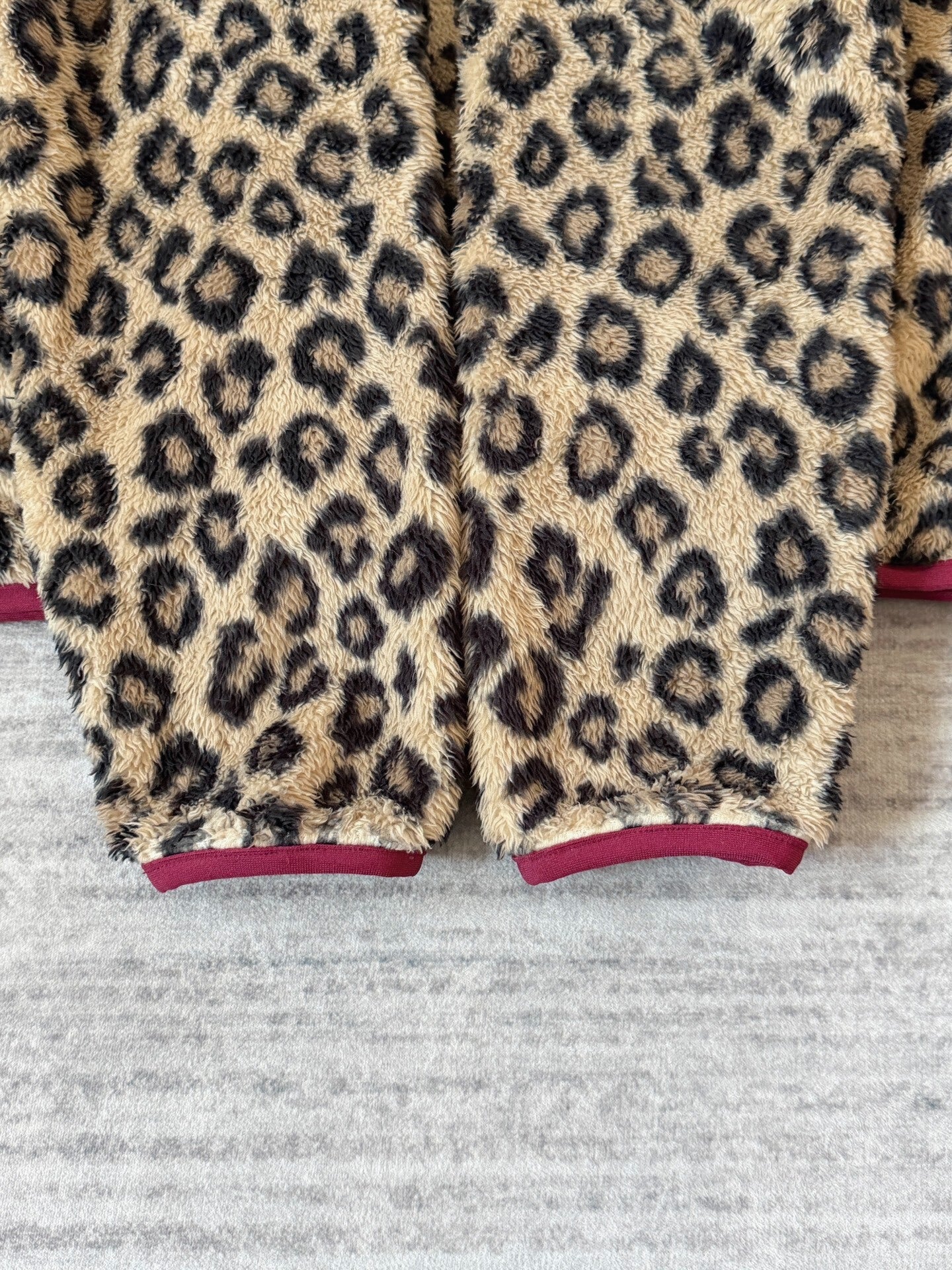 leopard fleece blouson jacket by kapital
