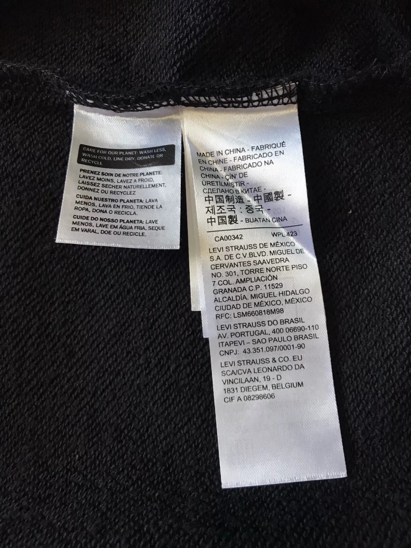 Levi's Logo Pullover Sweatshirt Black S