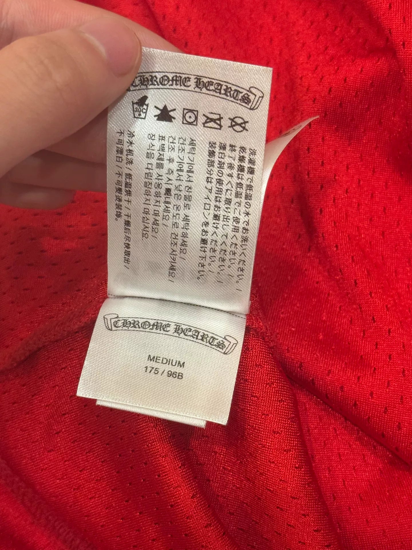 Chrome Hearts Red Graffiti Hockey Jersey