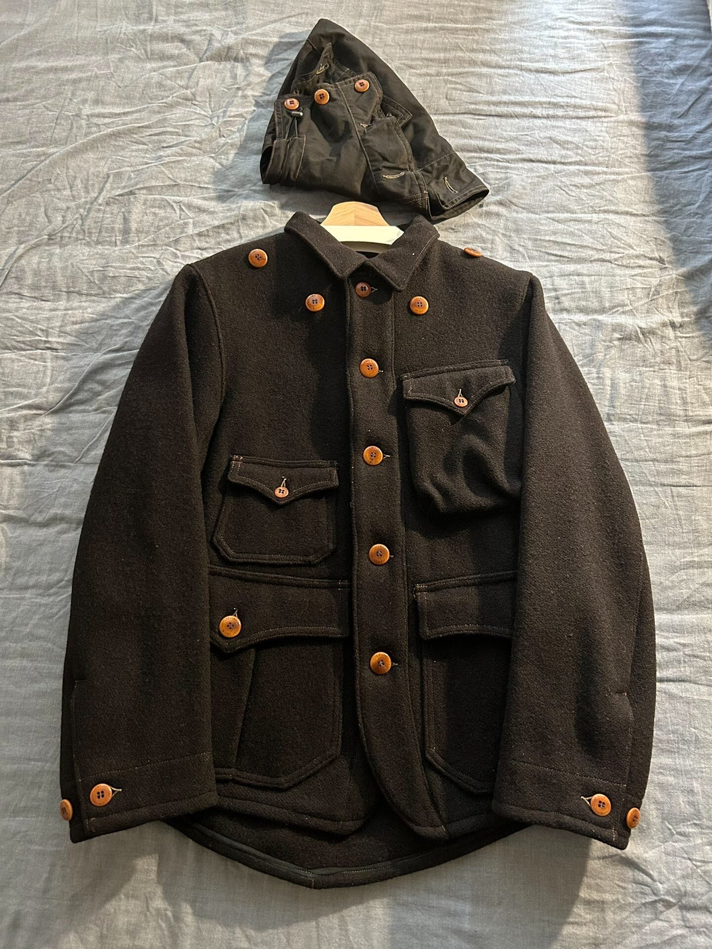 freewheelers cascades hunting jacket with hood