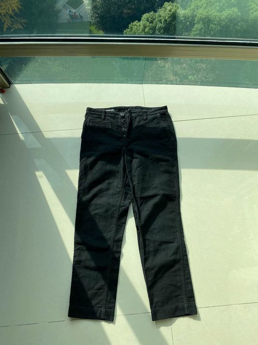 bootleggers dylan black pants with skull design