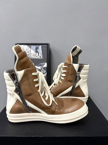 Rick Owens 22SS Geobasket Brown High-Top