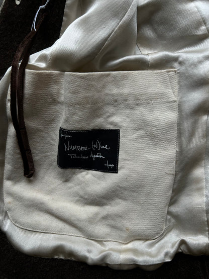 number(n)ine wool jacket in dark brown