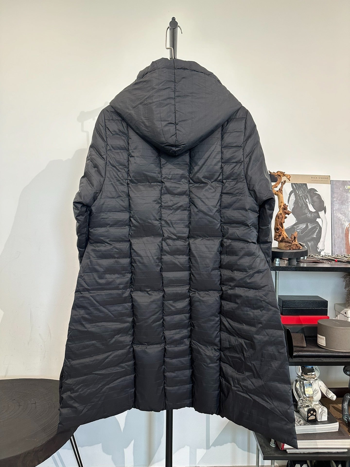 Rick Owens Mainline Mid-Length Hooded Cotton Jacket