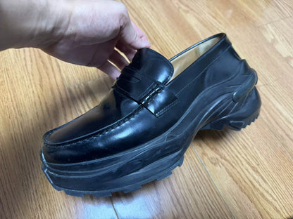 maison margiela black loafer shoes size 41