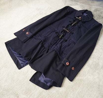 Comme des Garçons Pleated Front Claw Button Coat