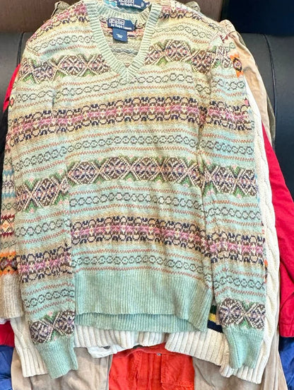 Ralph Lauren Wool Blend Fair Isle Sweater