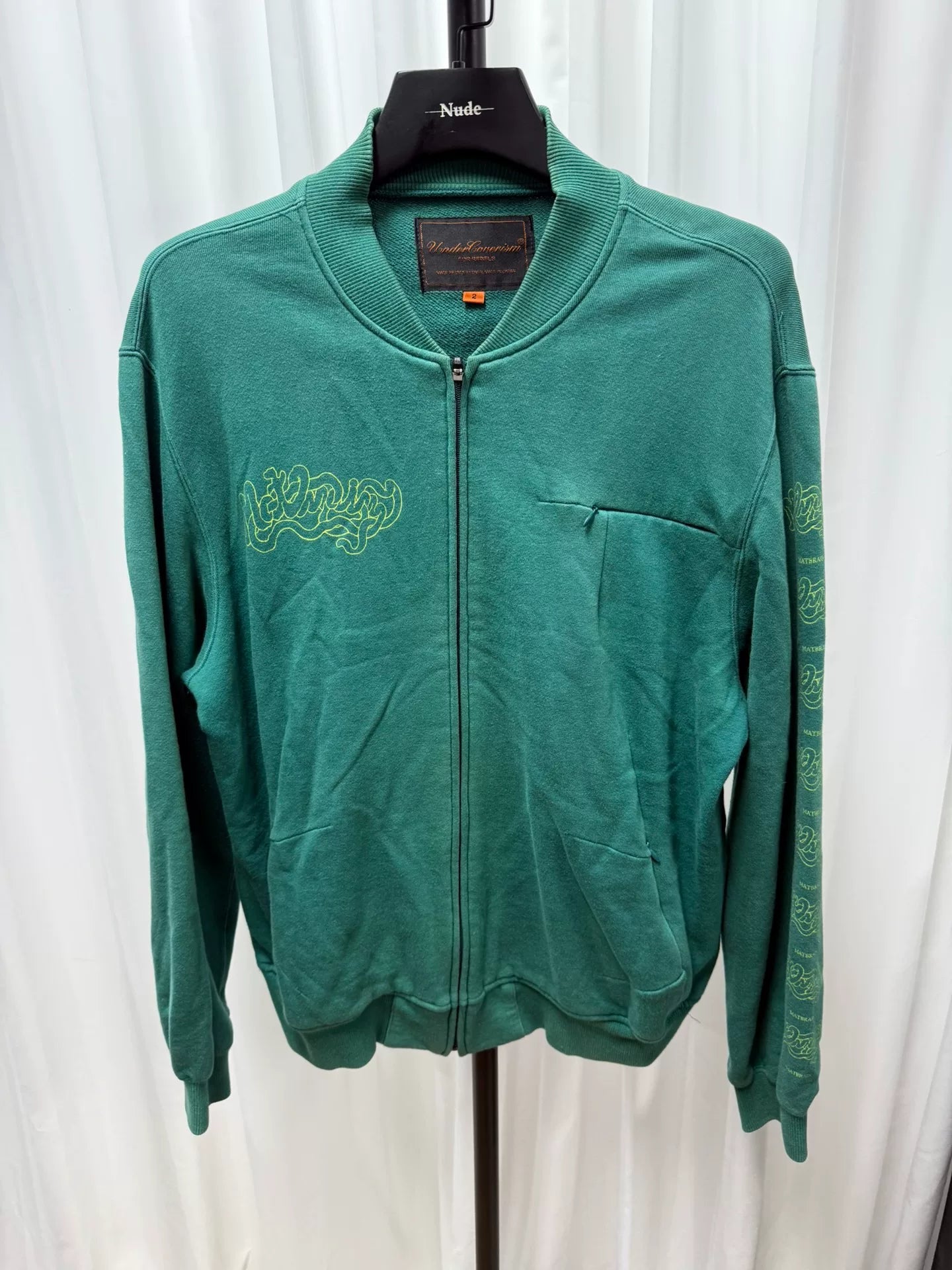 undercover cotton jacket with unique graphic design