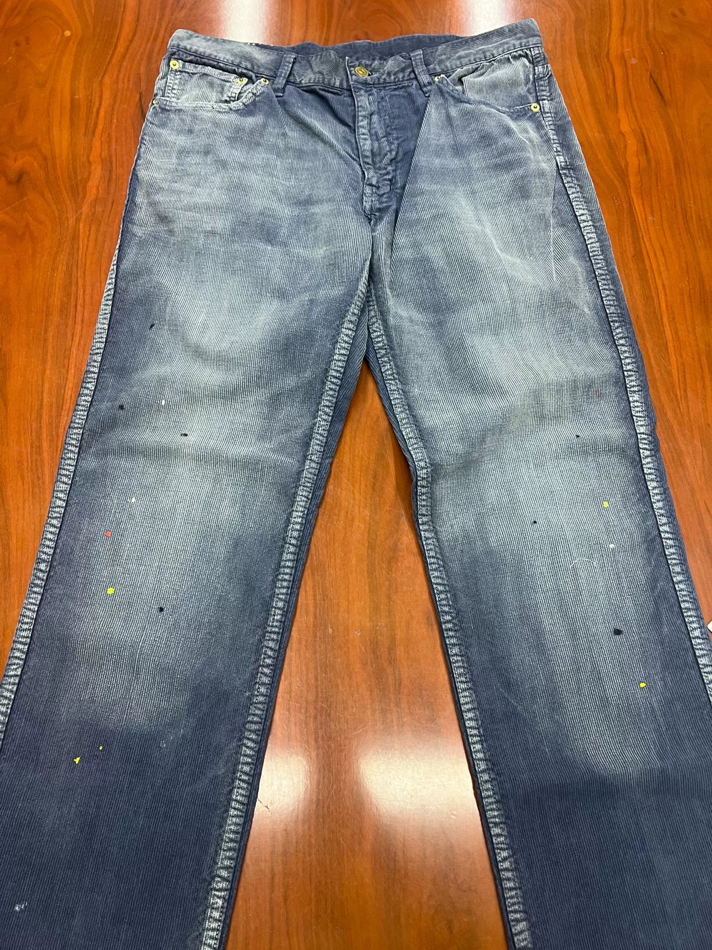 visvim 16aw ICT 03 FLUXUS Paint Splatter Jeans