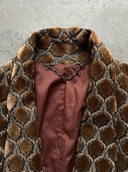 number nine stylish patterned long coat