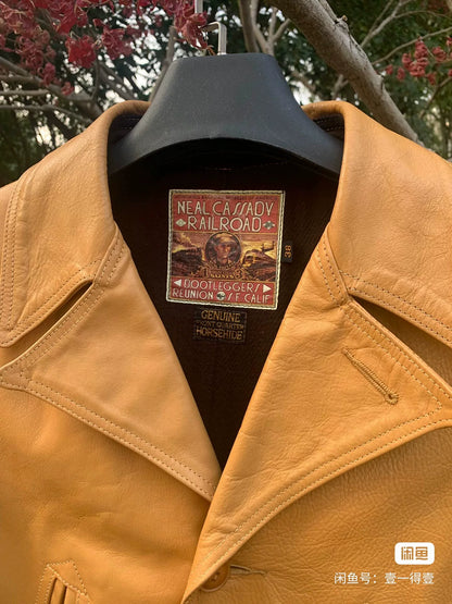 Freewheelers Leather Jacket in Brown