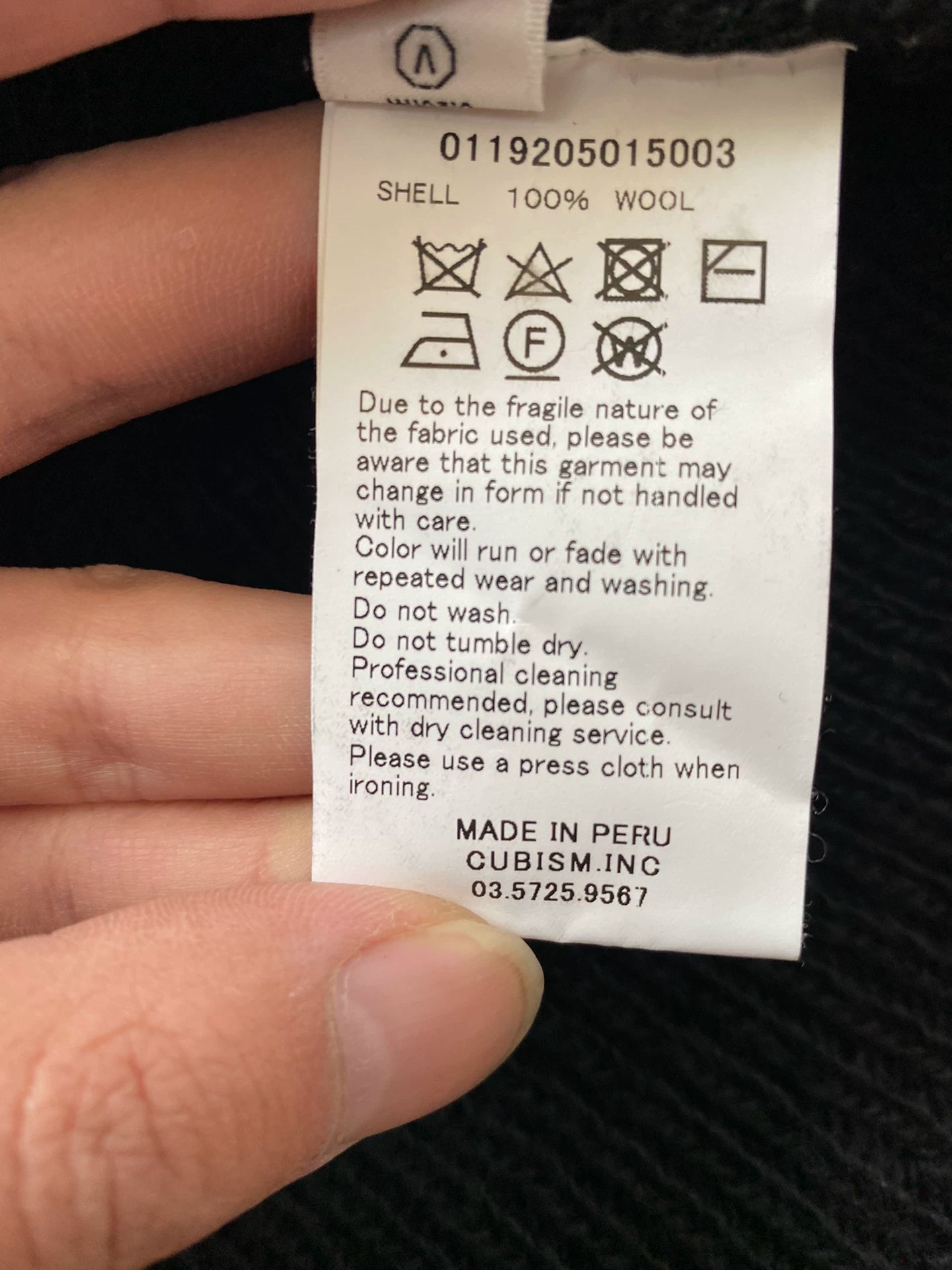 visvim highland v-neck wool sweater