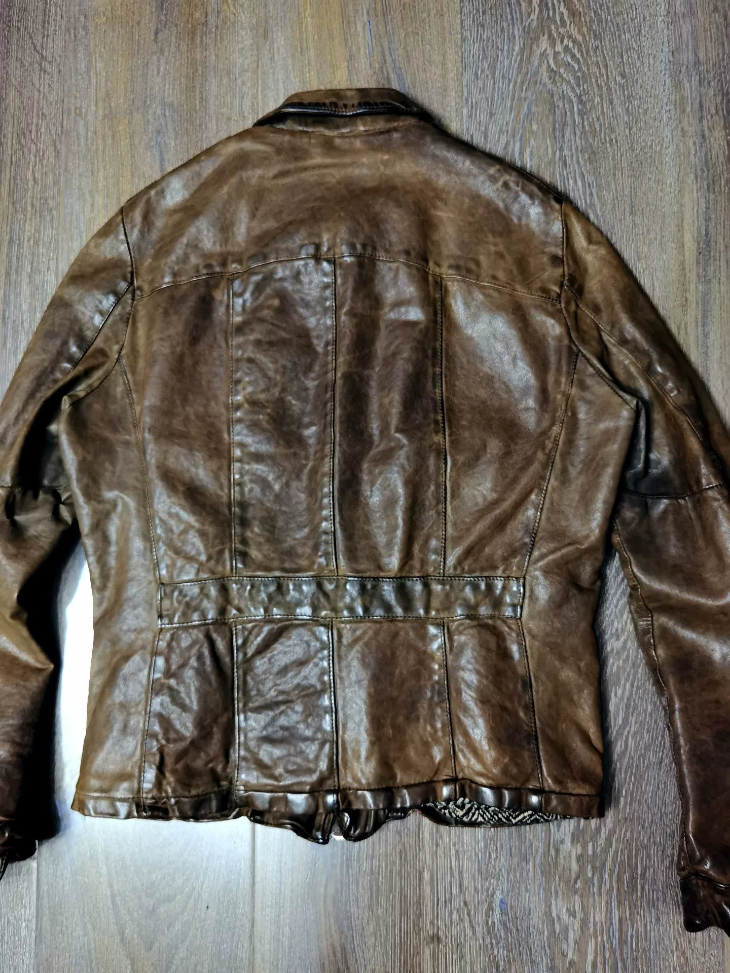 Giorgio Brato Vintage Distressed Leather Jacket