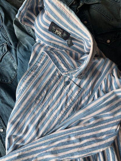 RRL Double RL Western Stripe Shirt