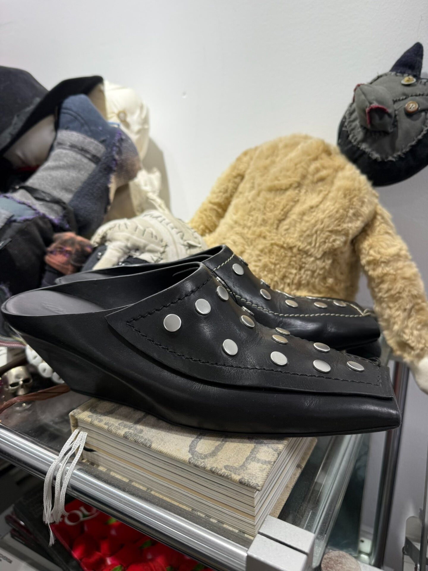 Rick Owens Studded Slide Sandals