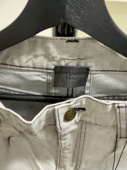 Saint Laurent Tie-Dye Denim Pants