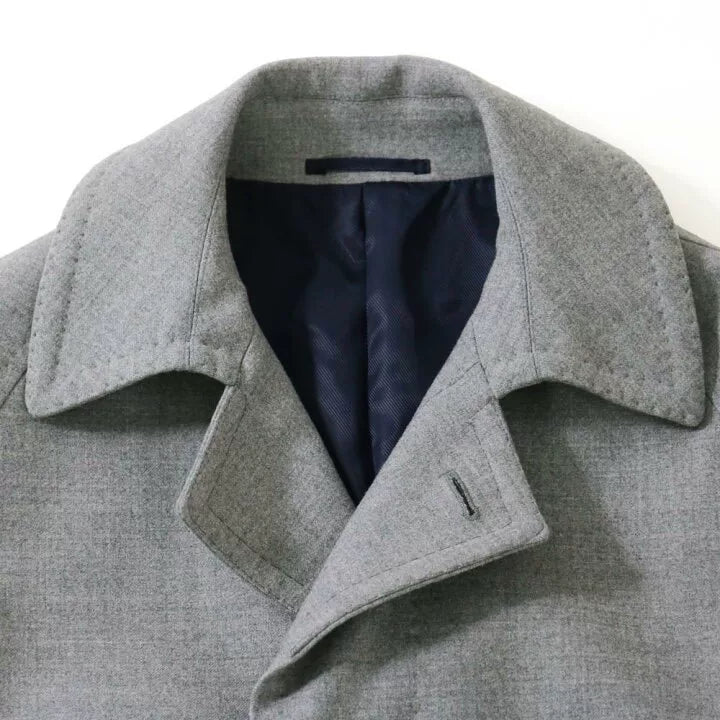 elegant short gray driving jacket for autumn