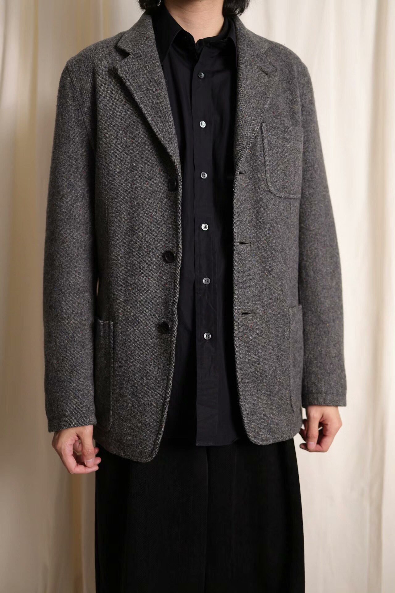 CDG Homme AD2004 Gray Wool Blazer